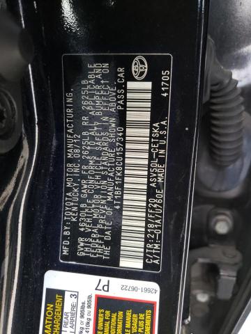 Photo 10 from auction – 2012 TOYOTA CAMRY BASE with VIN 4T1BF1FK8CU157340