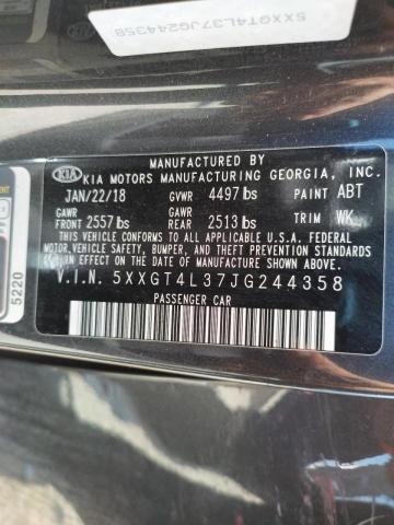 Photo 10 from auction – 2018 KIA OPTIMA LX with VIN 5XXGT4L37JG244358