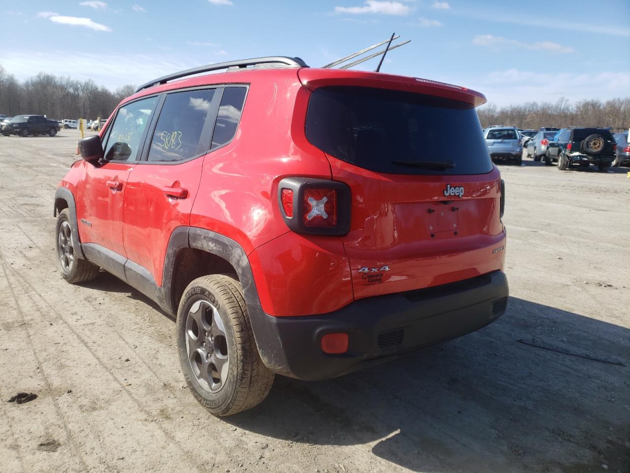 Photo 3 from auction – 2016 JEEP RENEGADE S with VIN ZACCJBAT4GPD91852