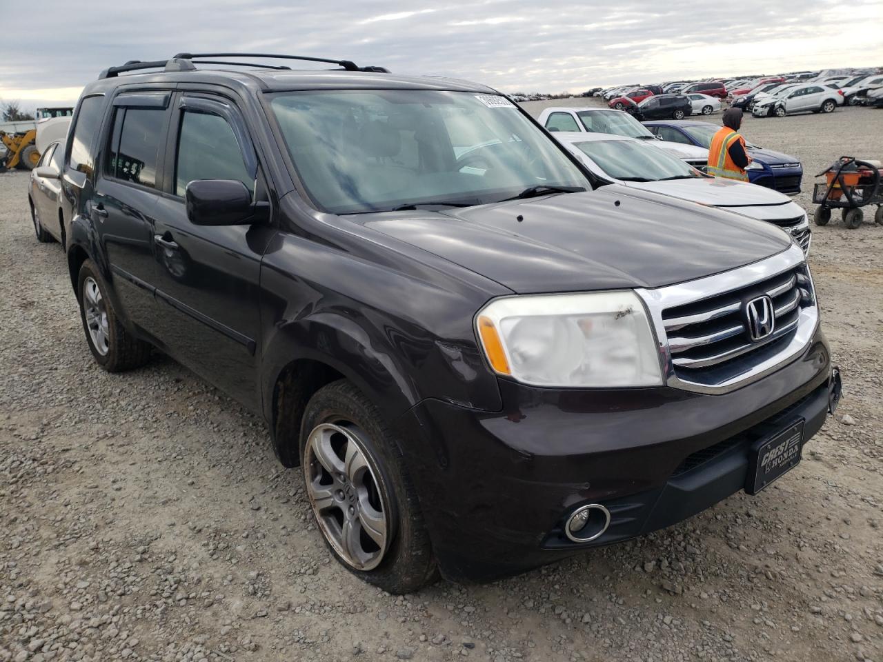HONDA PILOT EXL 2014 with VIN 5FNYF4H59EB021947 - Photo from auction