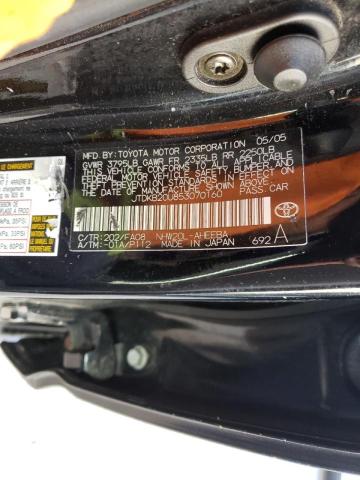 Photo 10 from auction – 2005 TOYOTA PRIUS with VIN JTDKB20U853070160