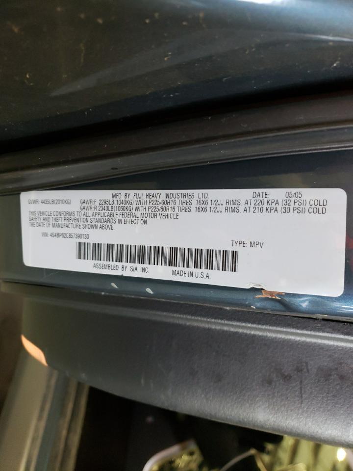 Photo 10 from auction – 2005 SUBARU LEGACY OUT with VIN 4S4BP62C857390130