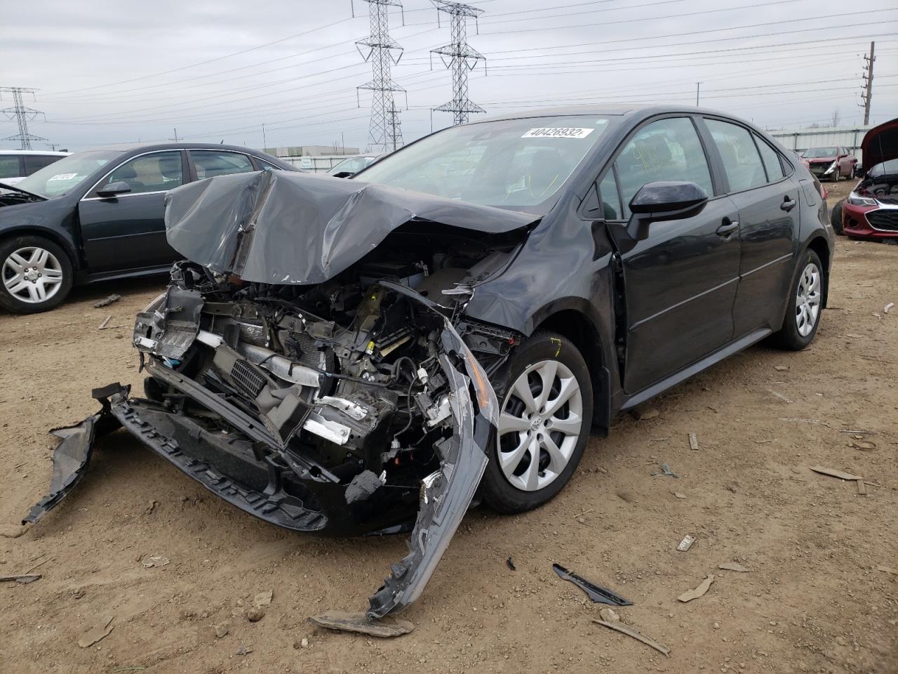 Photo 2 from auction – 2021 TOYOTA COROLLA LE with VIN 5YFEPMAE4MP162518
