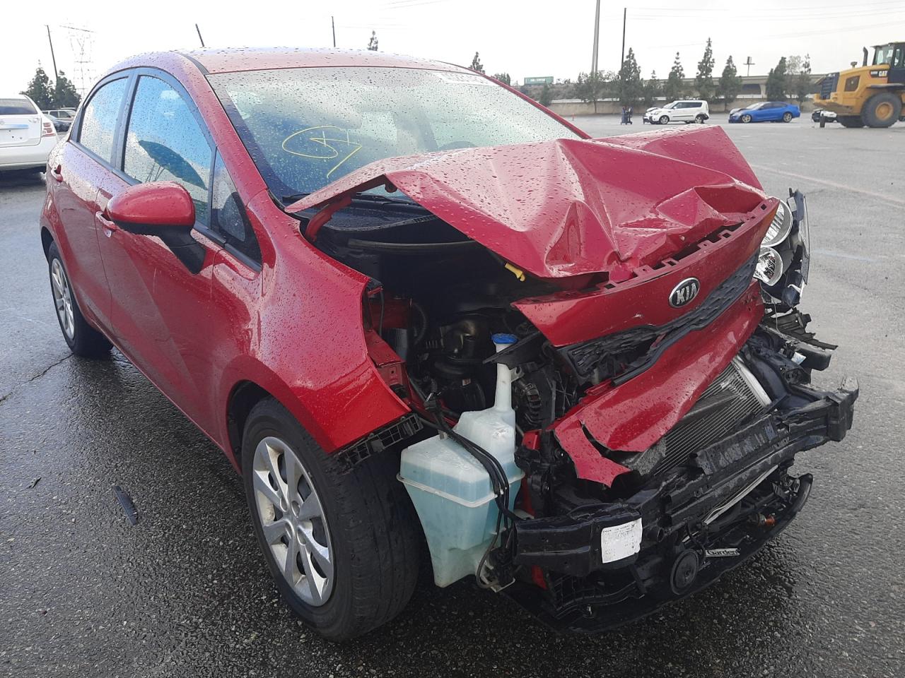 KIA RIO LX 2015 with VIN KNADM5A30F6448043 - Photo from auction