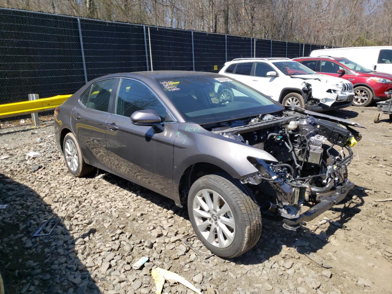 TOYOTA CAMRY LE 2020 with VIN 4T1C11AK2LU873483 - Photo from auction