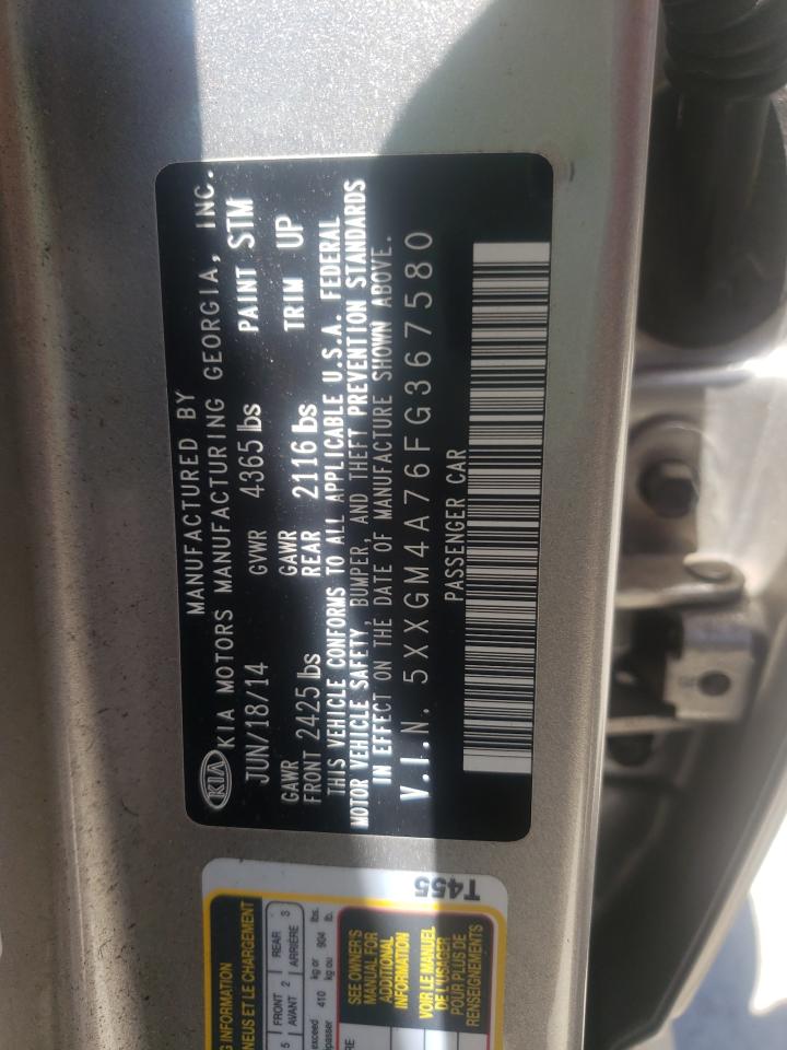 Photo 10 from auction – 2015 KIA OPTIMA LX with VIN 5XXGM4A76FG367580