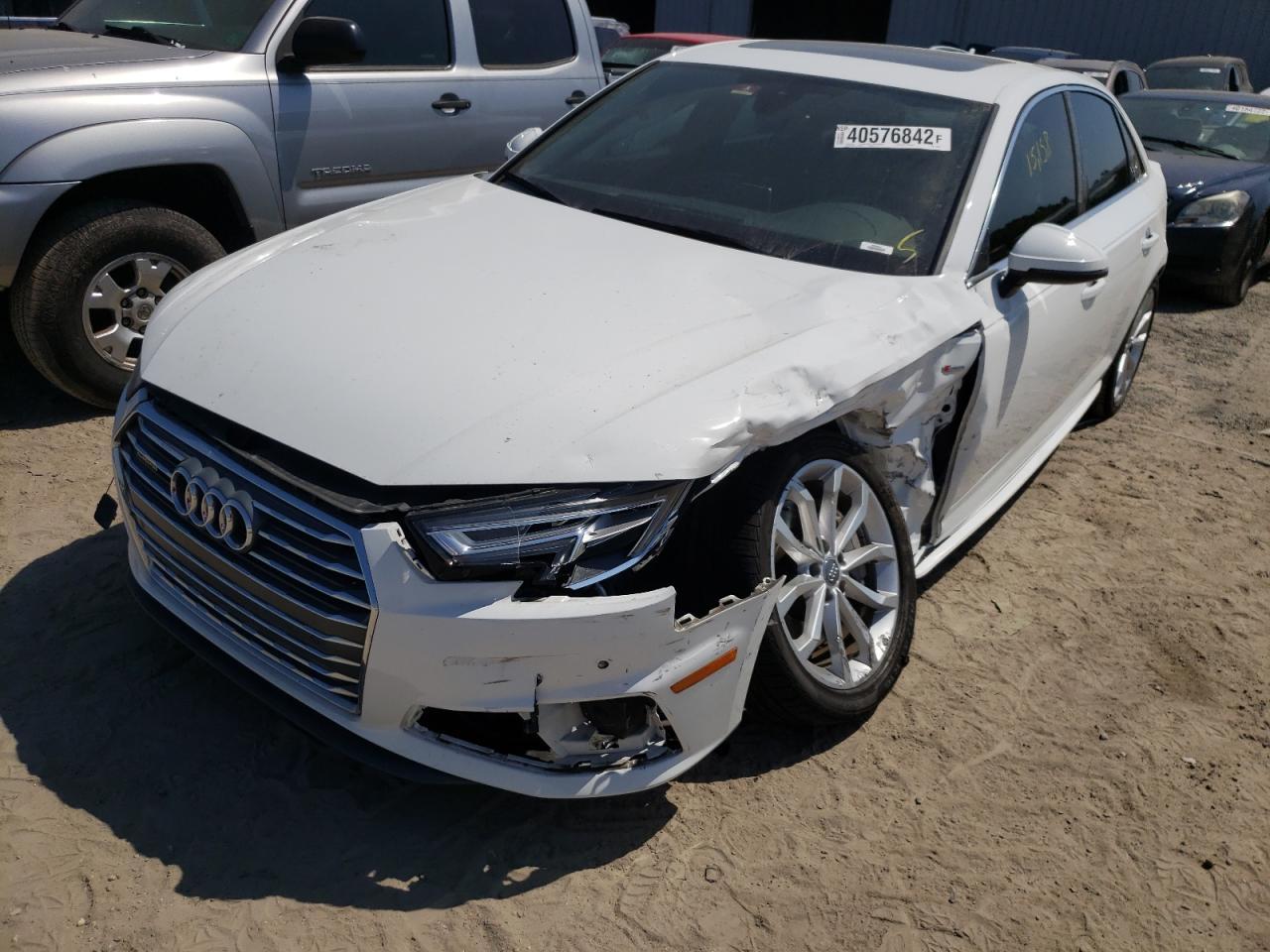Photo 2 from auction – 2019 AUDI A4 PREMIUM with VIN WAUENAF4XKA116324
