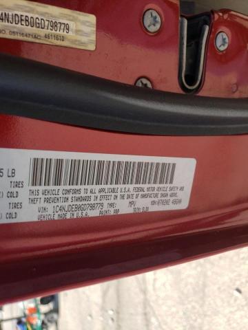 Photo 10 from auction – 2016 JEEP COMPASS LA with VIN 1C4NJDEB0GD798779
