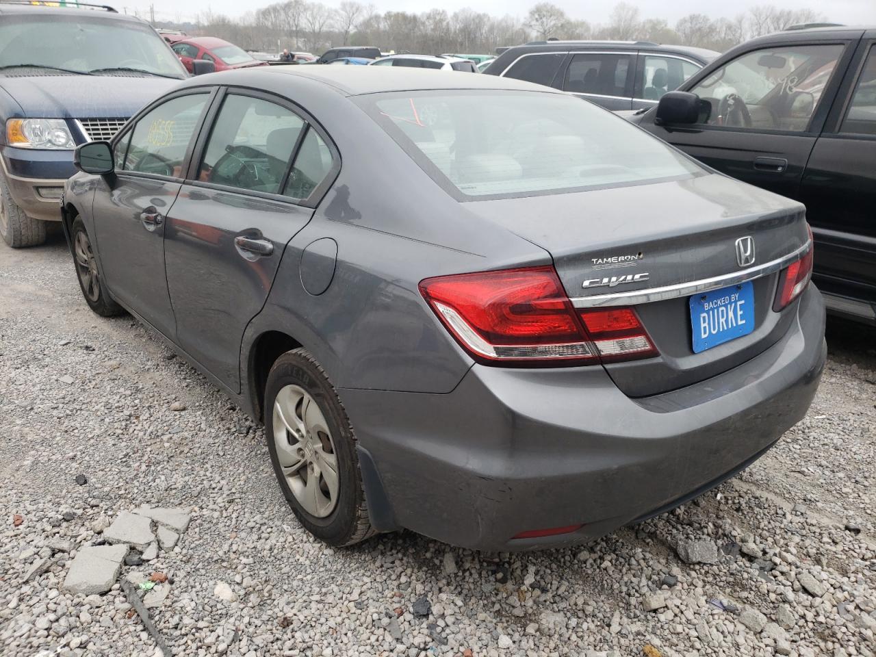 Photo 3 from auction – 2013 HONDA CIVIC LX with VIN 19XFB2F53DE048768