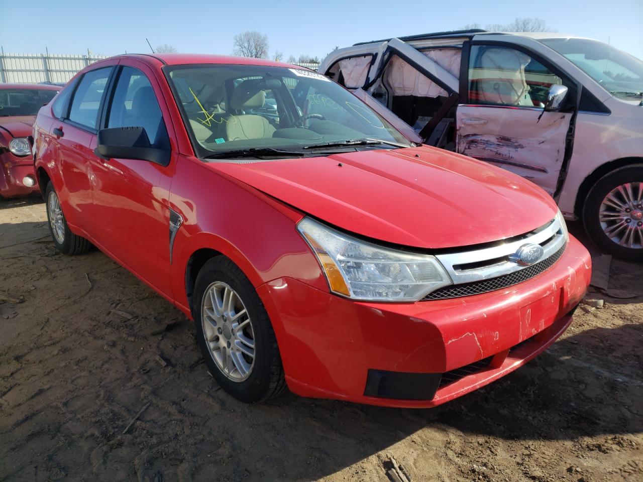 FORD FOCUS SE 2008 with VIN 1FAHP35NX8W143959 - Photo from auction