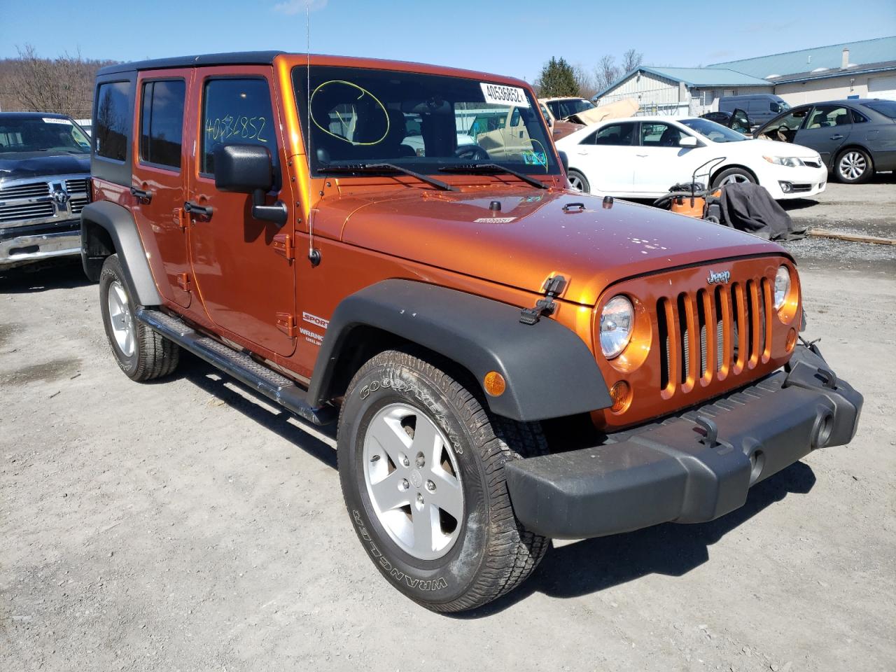 JEEP WRANGLER U 2011 with VIN 1J4BA3H14BL601590 - Photo from auction