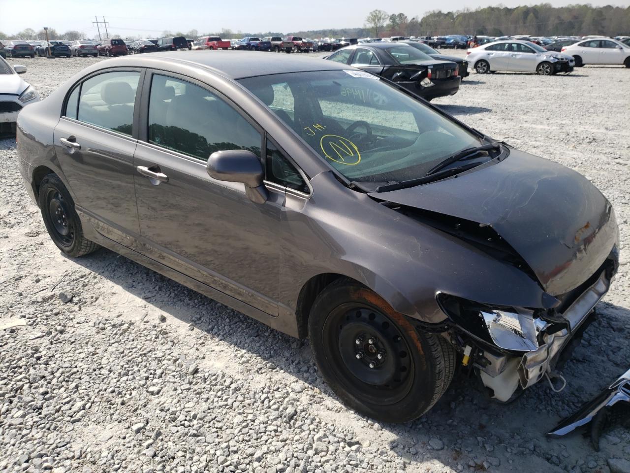 HONDA CIVIC LX 2011 with VIN 19XFA1F52BE016047 - Photo from auction