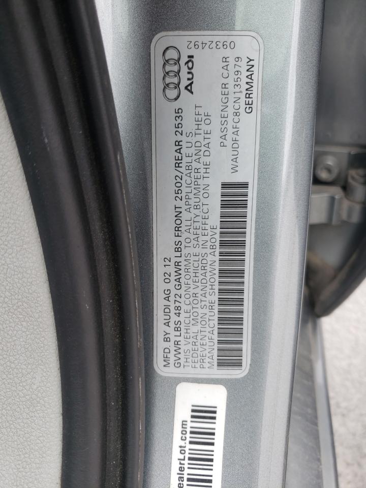 Photo 10 from auction – 2012 AUDI A6 PREMIUM with VIN WAUDFAFC8CN135979
