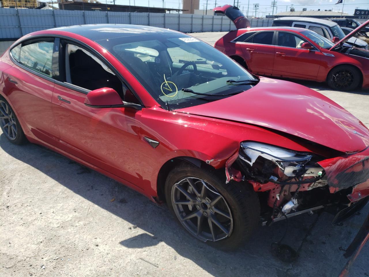 Photo 10 from auction – 2021 TESLA MODEL 3 with VIN 5YJ3E1EA4MF066435