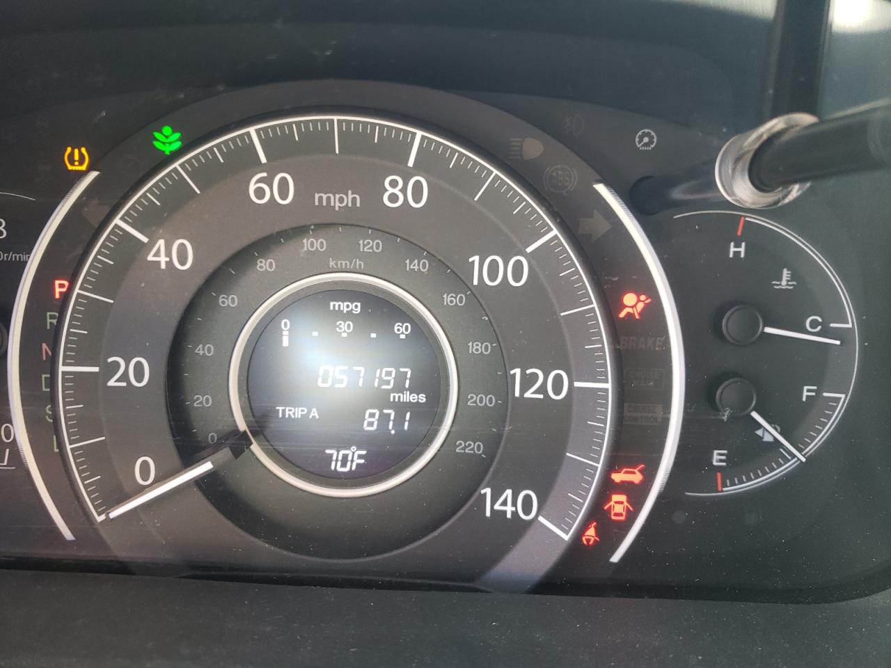 Photo 8 from auction – 2016 HONDA CR-V SE with VIN 5J6RM3H46GL011897
