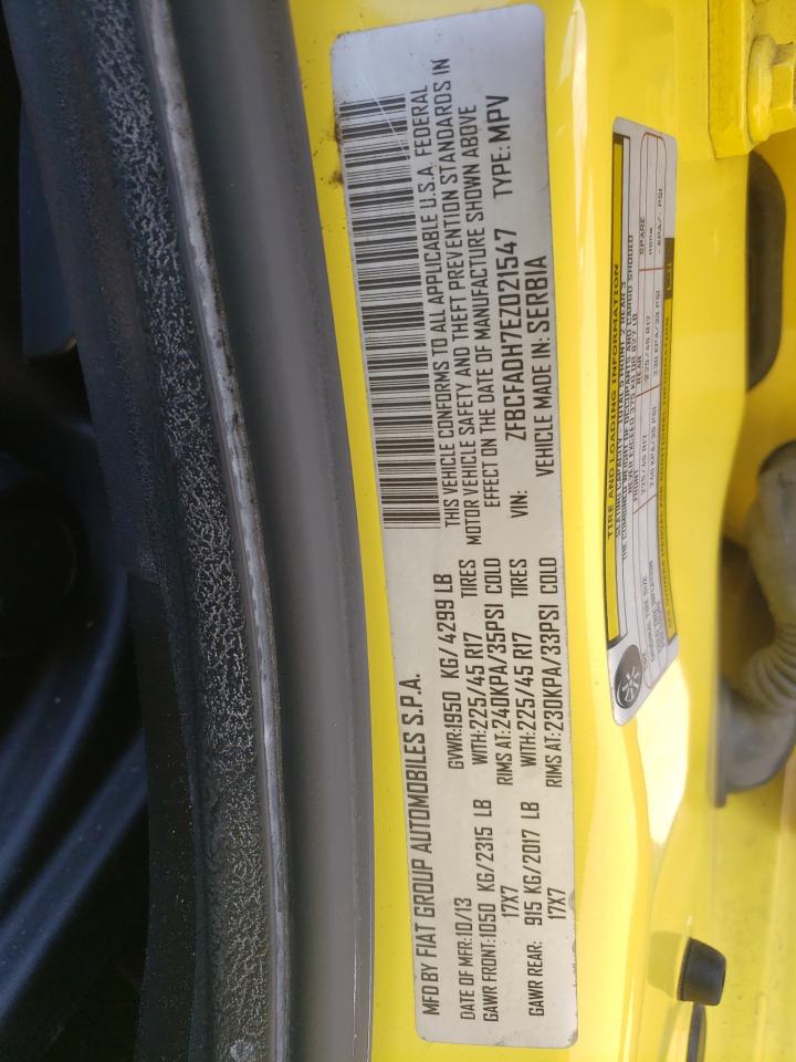 Photo 10 from auction – 2014 FIAT 500L TREKK with VIN ZFBCFADH7EZ021547