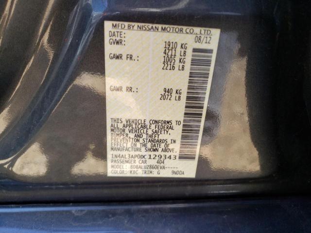 Photo 10 from auction – 2013 NISSAN ALTIMA 2.5 with VIN 1N4AL3AP0DC129343