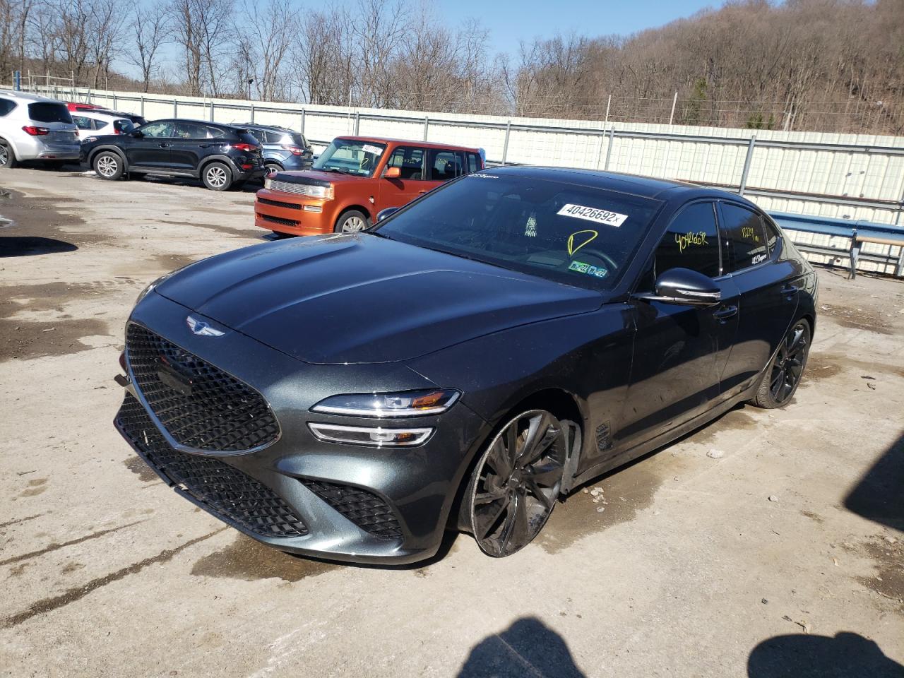 Photo 2 from auction – 2022 GENESIS G70 BASE with VIN KMTG54TE5NU085403