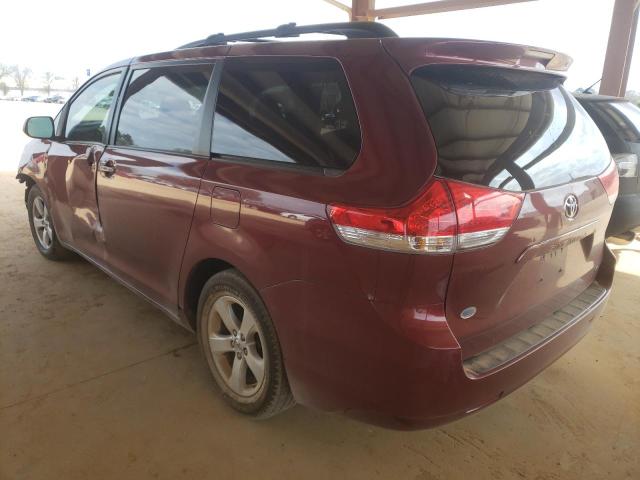 Photo 3 from auction – 2013 TOYOTA SIENNA LE with VIN 5TDKK3DC3DS303852