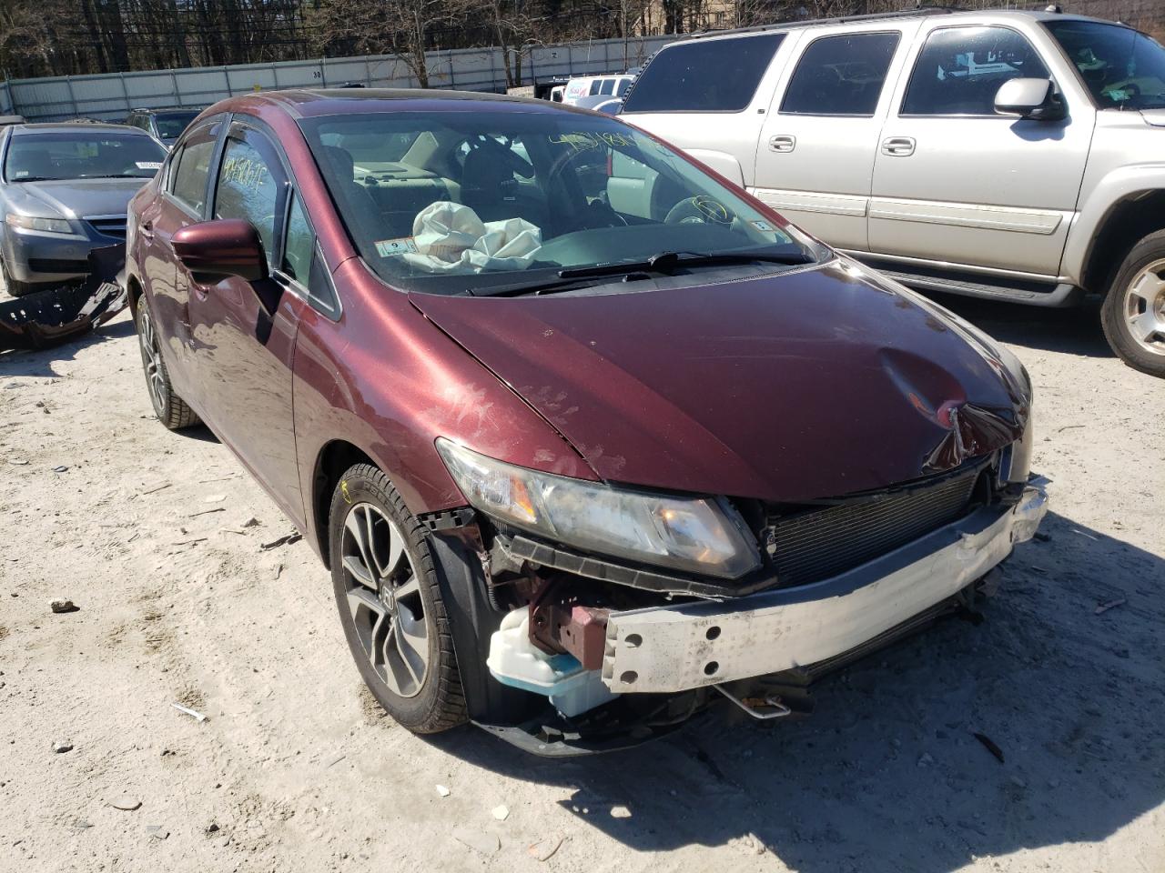 HONDA CIVIC EX 2015 with VIN 19XFB2F87FE228381 - Photo from auction