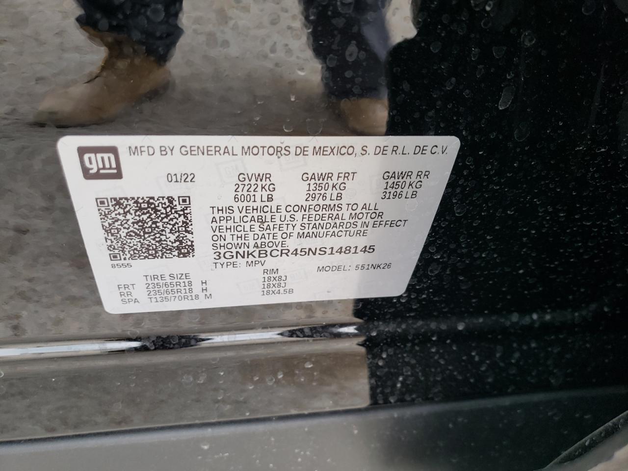 Photo 10 from auction – 2022 CHEVROLET BLAZER 2LT with VIN 3GNKBCR45NS148145