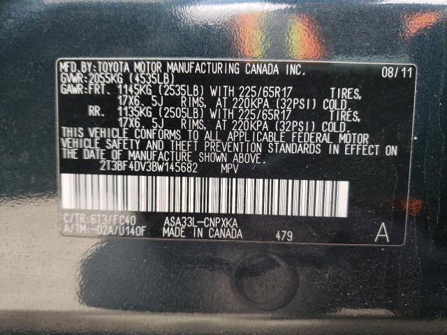 Photo 10 from auction – 2011 TOYOTA RAV4 with VIN 2T3BF4DV3BW145682