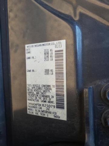 Photo 10 from auction – 2013 NISSAN MAXIMA S with VIN 1N4AA5AP3DC825079