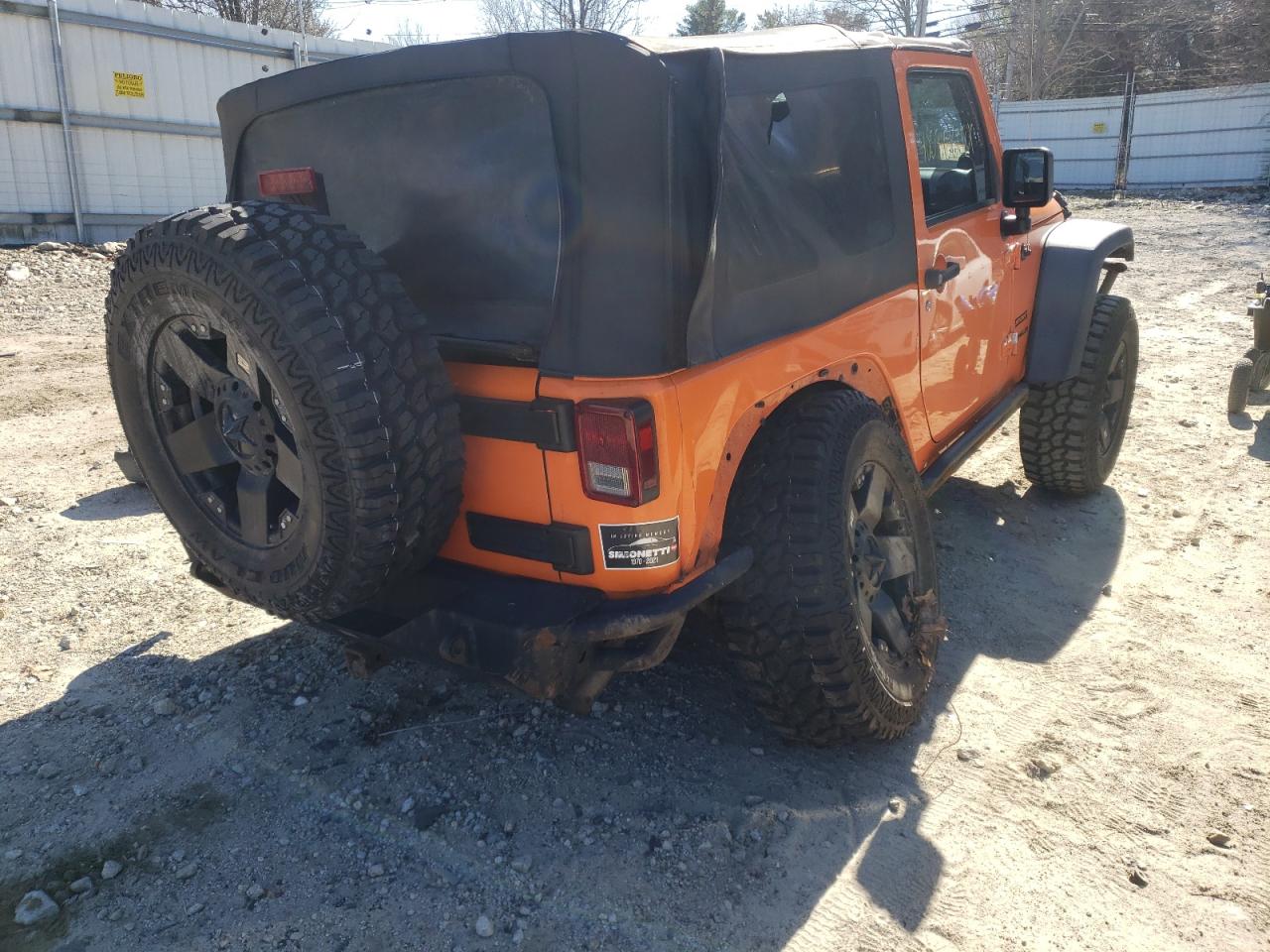 Photo 4 from auction – 2012 JEEP WRANGLER S with VIN 1C4AJWAG6CL241029