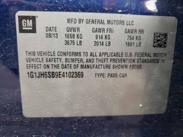 Photo 10 from auction – 2014 CHEVROLET SONIC RS with VIN 1G1JH6SB9E4102369
