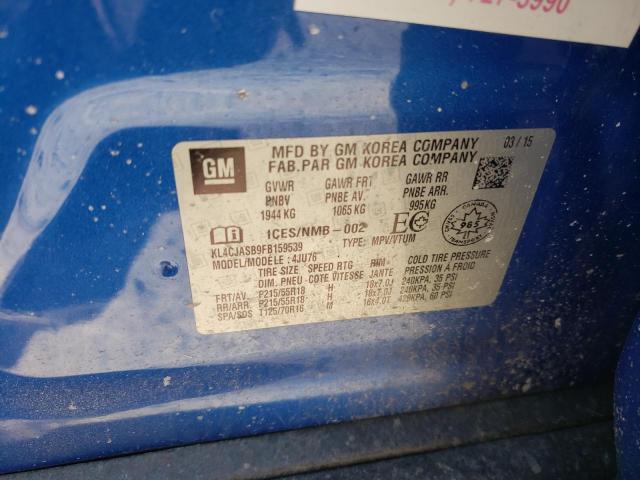 Photo 10 from auction – 2015 BUICK ENCORE with VIN KL4CJASB9FB159539