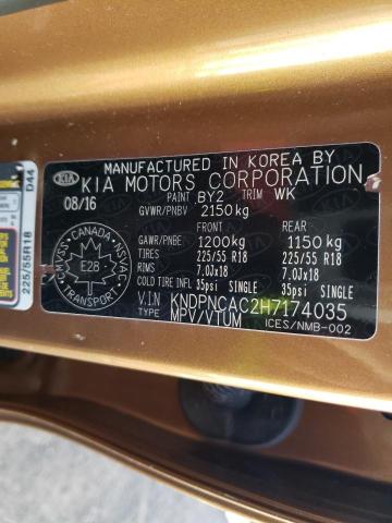 Photo 10 from auction – 2017 KIA SPORTAGE E with VIN KNDPNCAC2H7174035