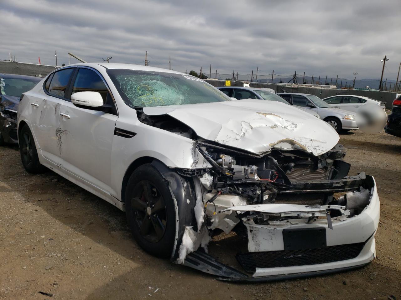 KIA OPTIMA LX 2015 with VIN 5XXGM4A77FG366101 - Photo from auction