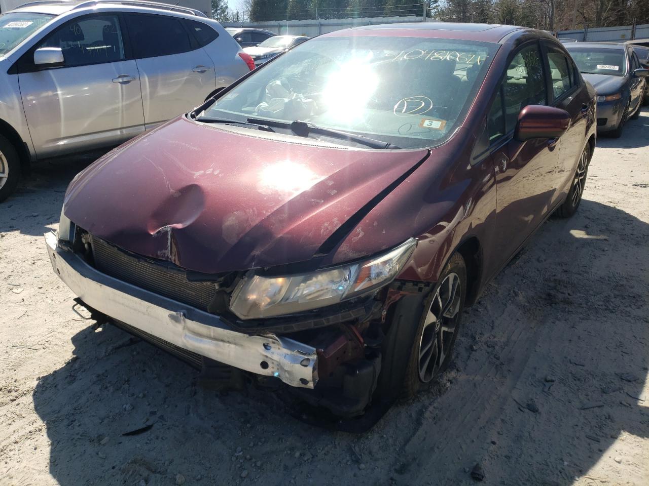 Foto 2 de la subasta – 2015 HONDA CIVIC EX con VIN 19XFB2F87FE228381