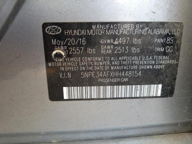 Photo 10 from auction – 2017 HYUNDAI SONATA SPO with VIN 5NPE34AFXHH448154