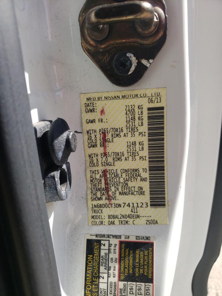 Photo 10 from auction – 2013 NISSAN FRONTIER S with VIN 1N6BD0CT3DN741123