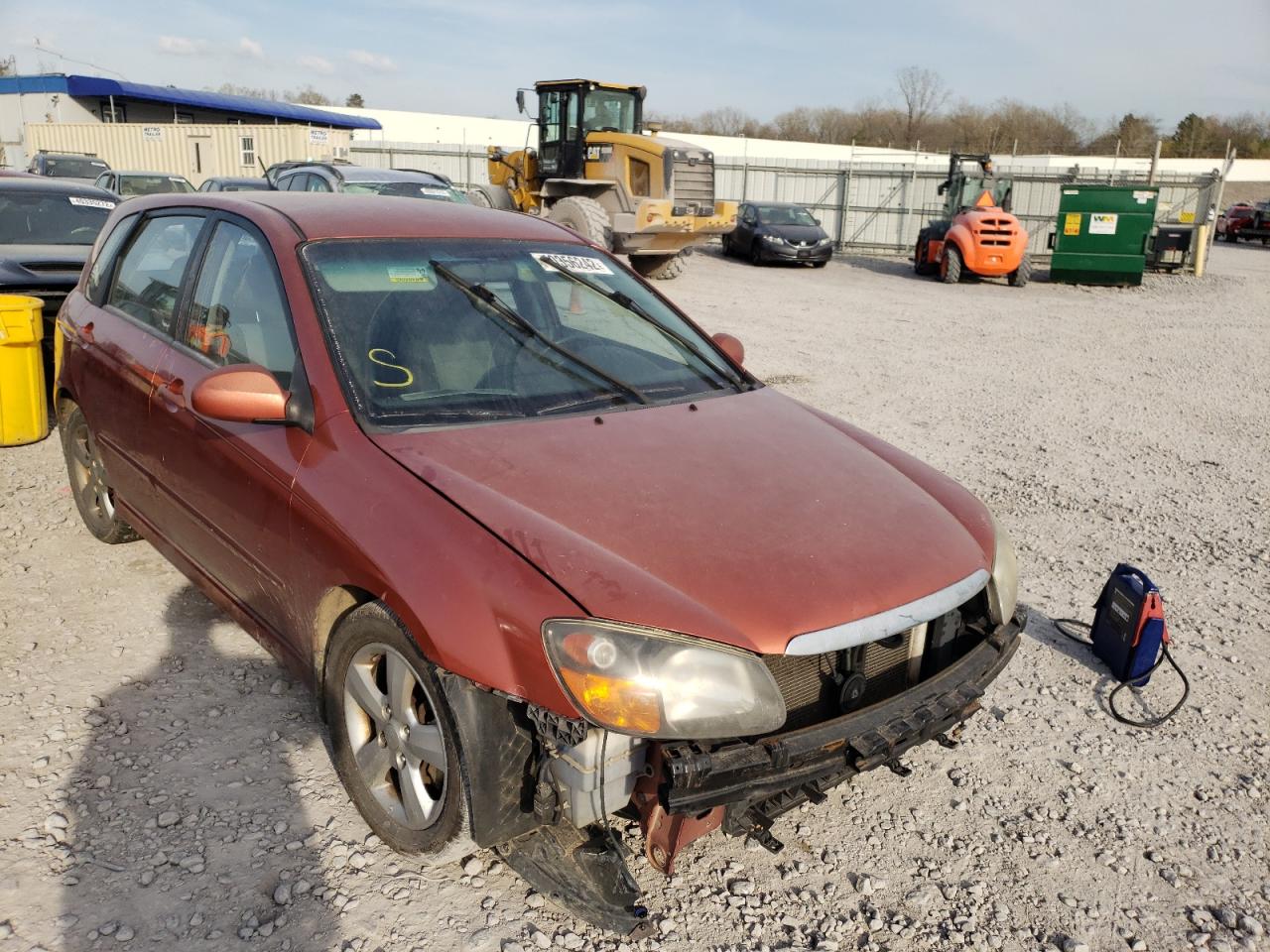 KIA SPECTRA SX 2009 with VIN KNAFE241X95023955 - Photo from auction