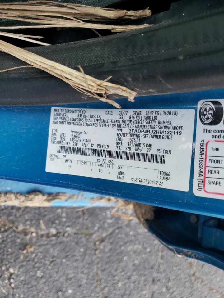Photo 10 from auction – 2017 FORD FIESTA SE with VIN 3FADP4BJ2HM132119