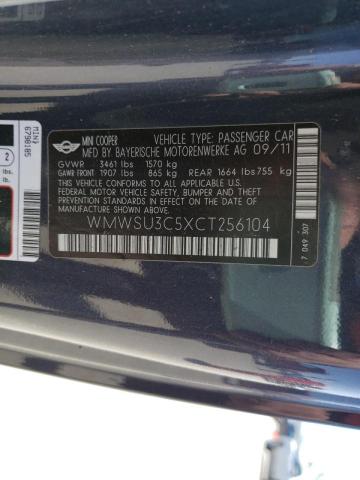 Photo 10 from auction – 2012 MINI COOPER with VIN WMWSU3C5XCT256104