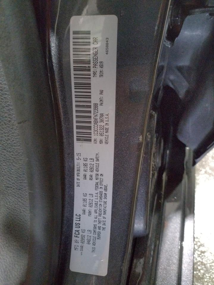 Photo 10 from auction – 2015 CHRYSLER 200 LIMITE with VIN 1C3CCCABXFN723988
