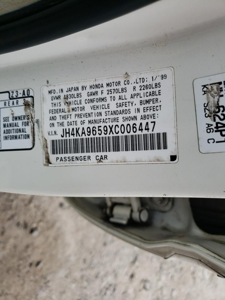 Photo 10 from auction – 1999 ACURA 3.5RL with VIN JH4KA9659XC006447