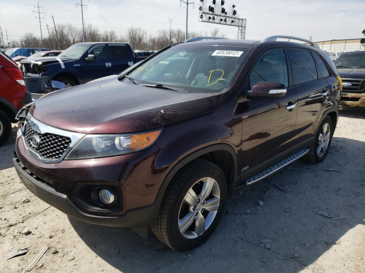 Photo 2 from auction – 2012 KIA SORENTO EX with VIN 5XYKUDA22CG206620