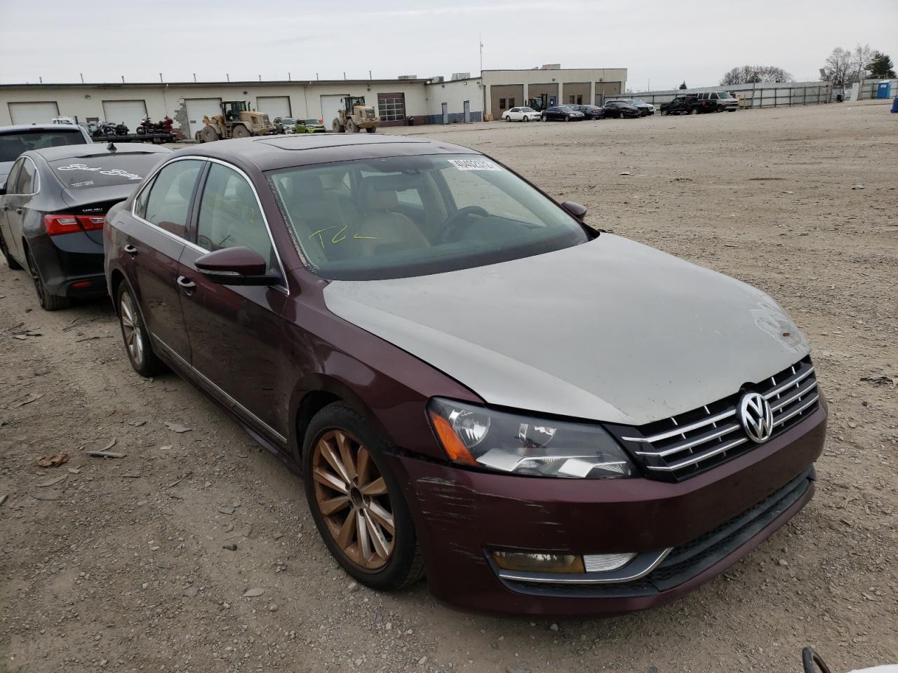 VOLKSWAGEN PASSAT SEL 2012 with VIN 1VWCP7A35CC025681 - Photo from auction