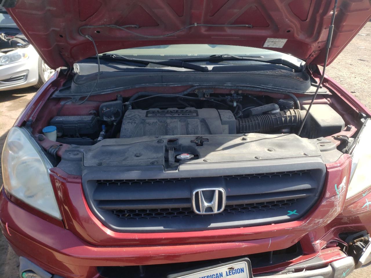 Photo 7 from auction – 2005 HONDA PILOT EXL with VIN 2HKYF18655H512413