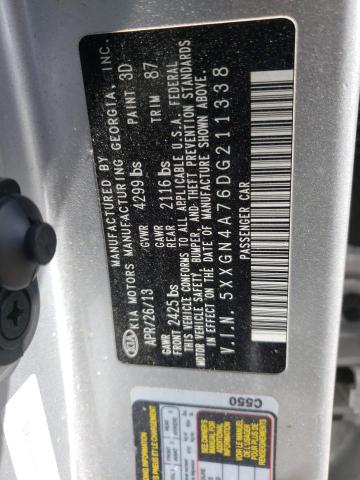 Photo 10 from auction – 2013 KIA OPTIMA EX with VIN 5XXGN4A76DG211338