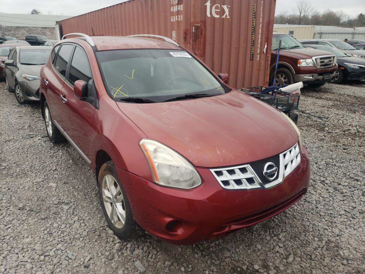 NISSAN ROGUE S 2012 with VIN JN8AS5MT8CW303517 - Photo from auction