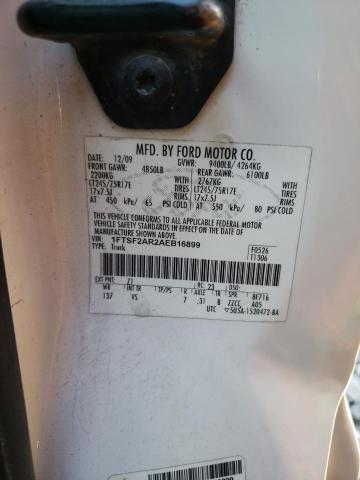 Photo 10 from auction – 2010 FORD F250 SUPER with VIN 1FTSF2AR2AEB16899