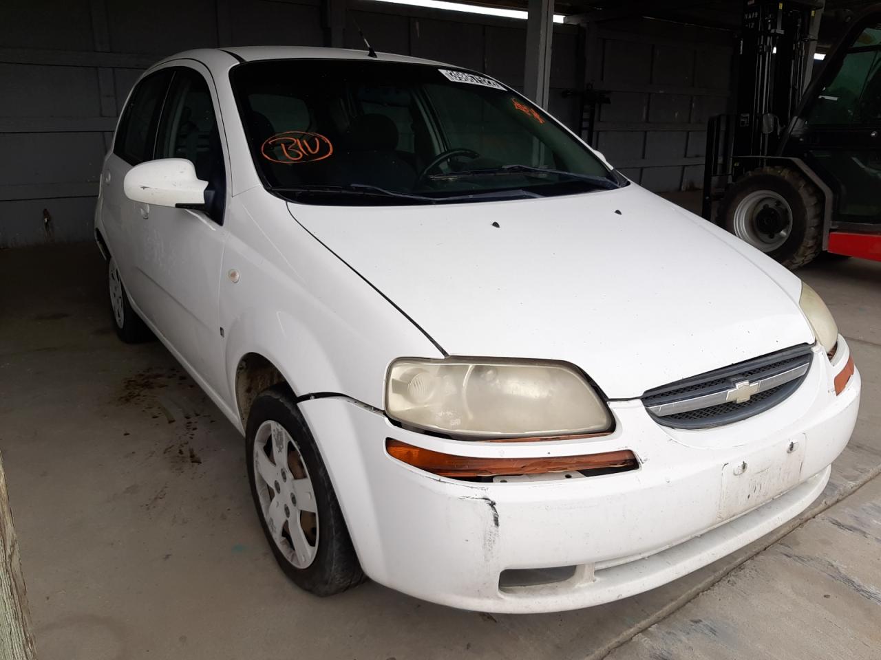 CHEVROLET AVEO BASE 2007 with VIN KL1TD66607B714605 - Photo from auction