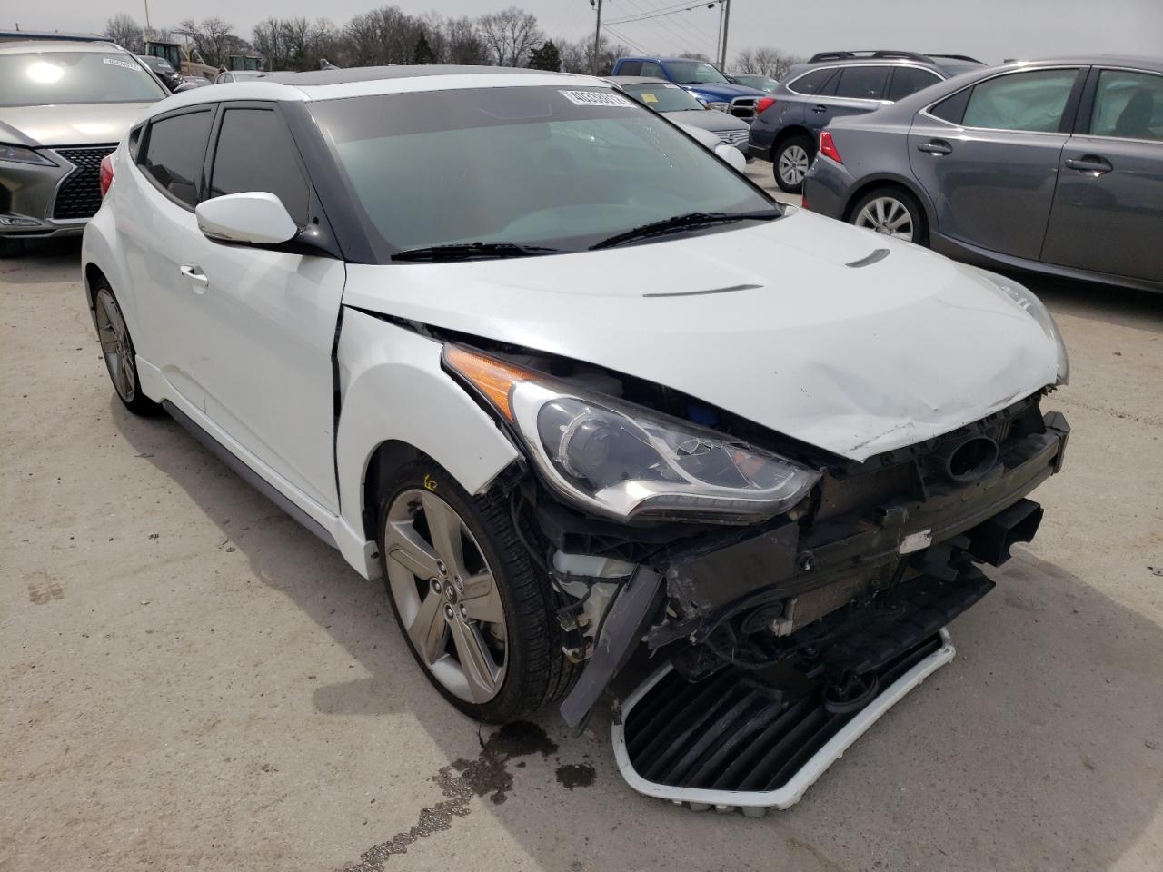 HYUNDAI VELOSTER T 2013 with VIN KMHTC6AE3DU096279 - Photo from auction