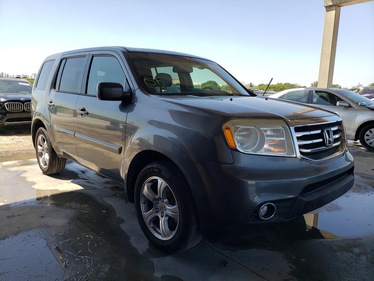 HONDA PILOT EXL 2013 with VIN 5FNYF3H59DB011654 - Photo from auction