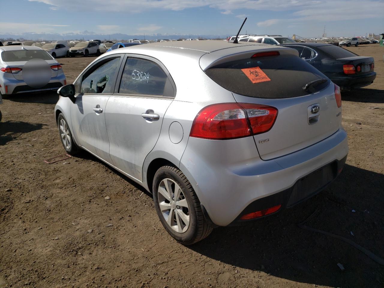 Photo 3 from auction – 2013 KIA RIO EX with VIN KNADN5A37D6196611